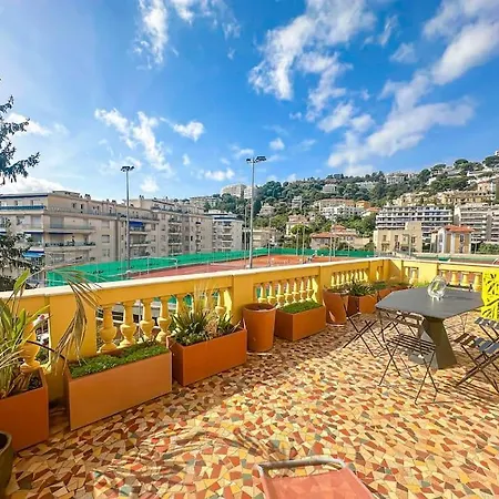 アパート Exceptionnel Belle Epoque Avec Grande Terrasse Plein Sud ニース